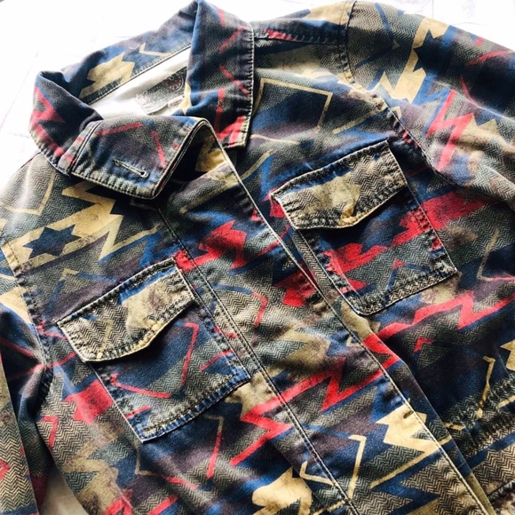 UO Lightweight Printed Utility Jacket - Picture 1 of 7